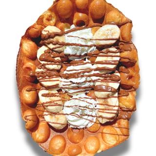 Mochi Bubble Waffle - Banana Nutella