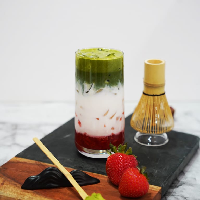 Delicious Strawberry Matcha Treats