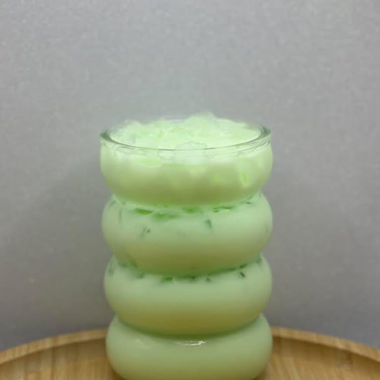 Savor our honeydew milk tea