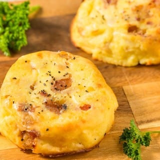 Sous Vide Egg Bites, Uncured Bacon & Gouda
