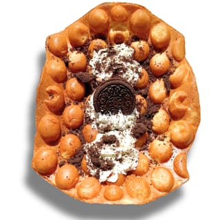 Mochi Bubble Waffle - Cookies & Cream